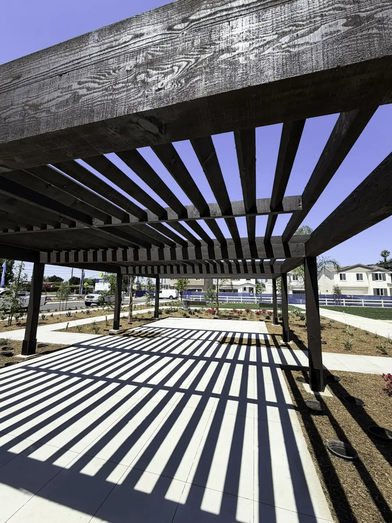 Photo. Detail shot — pavilions craftsmanship close-up
